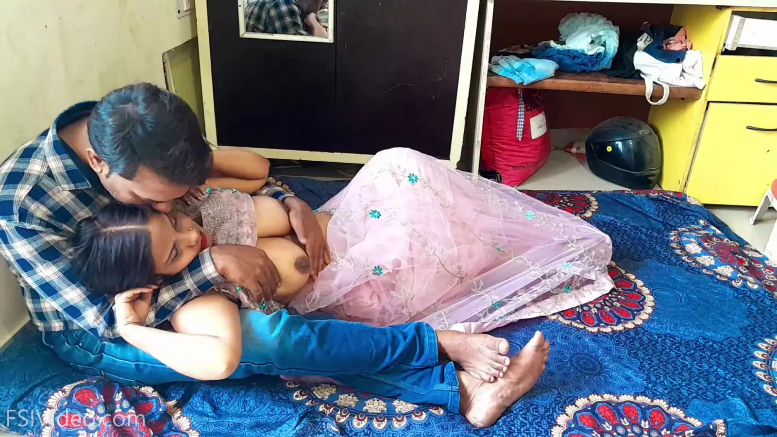 Indian Porn Wife Big Boobs Pressing And Foreplay