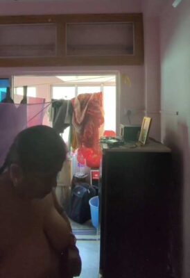 Milk Tanker Mom Removing Nighty In Living Room - Thumbnail 6