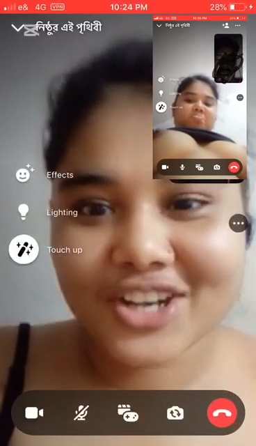 Round Face Chubby Girl Nude On Video Call To Boyfriend - Thumbnail 6